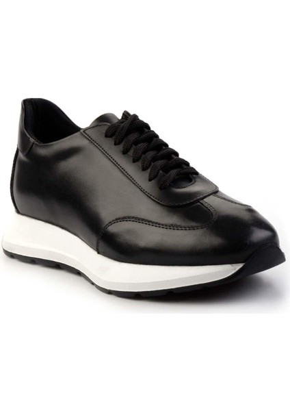 Siyah Antik Deri Erkek Sneaker E01600512441 modelleri