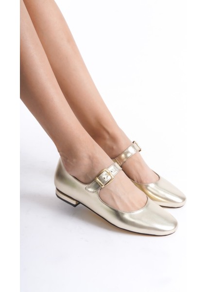 Alvın Altın Metalik Kadın Babet modelleri