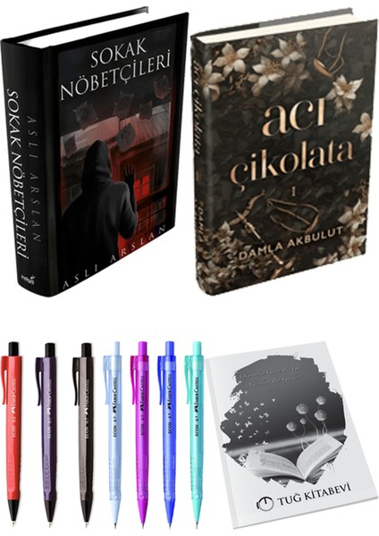Acı Çikolata Ciltli ve Sokak Nöbetçileri 1 Ciltli Aslı Arslan 2li Set + Hediyeli