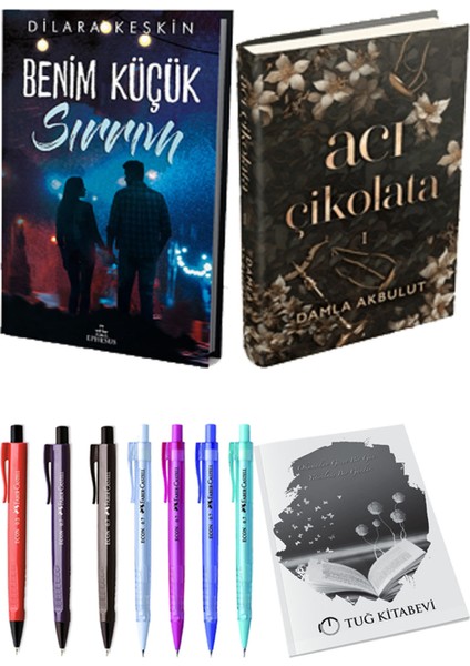Acı Çikolata Ciltli ve Ephesus Benim Küçük Sırrım 1 Ciltli Dilara Keskin 2'li Set + Hediyeli
