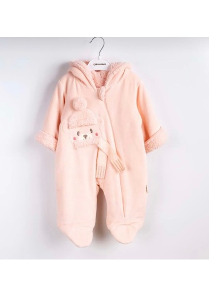 Lionkids 9 Ay Minicorn Ayı Nakışlı Kışlık Bebe Kozmonot Tulum