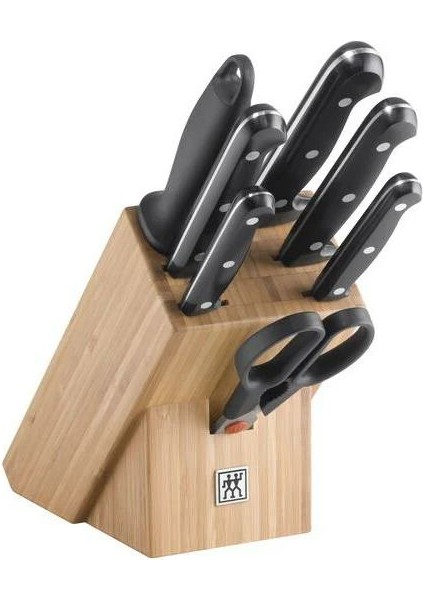 Twin Chef-2 8 Parça Bambu Bloklu Bıçak Seti