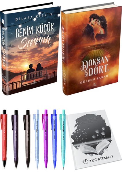 Doksan Artı Dört 2 Ciltli ve Ephesus Benim Küçük Sırrım 2 Ciltli Dilara Keskin 2'li Set + Hediyeli