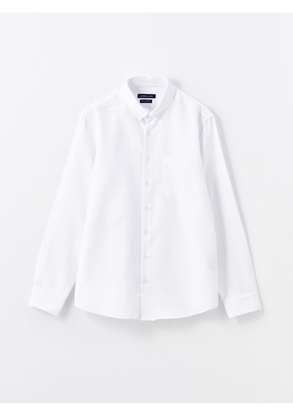 Lcwaıkıkı Classic Regular Fit Uzun Kollu Armürlü Erkek Dokulu Gömlek
