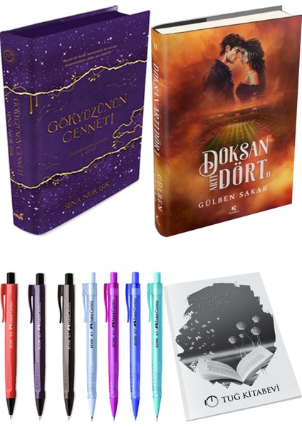 Doksan Artı Dört 2 Ciltli ve Gökyüzünün Cenneti 4 Ciltli Sena Nur Işık 2li Set + Hediyeli
