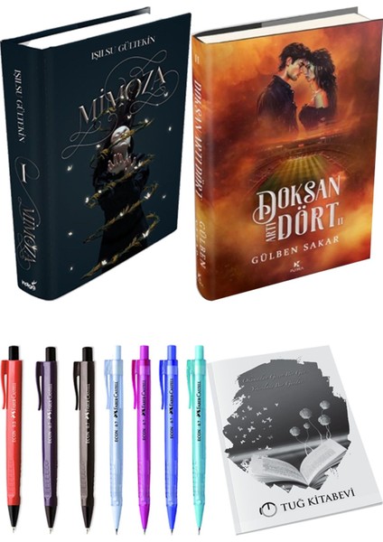 Doksan Artı Dört 2 Ciltli ve Mimoza Ciltli Işılsu Gültekin 2li Set + Hediyeli