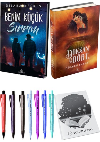 Doksan Artı Dört 2 Ciltli ve Ephesus Benim Küçük Sırrım 1 Ciltli Dilara Keskin 2'li Set + Hediyeli