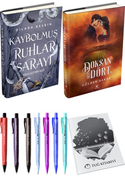 Doksan Artı Dört 2 Ciltli ve Kaybolmuş Ruhlar Sarayı 1 Ciltli Dilara Keskin 2'li Set + Hediyeli