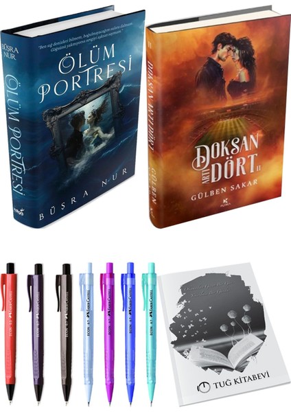 Doksan Artı Dört 2 Ciltli ve Ölüm Portresi Ciltli Büşra Nur 2li Set + Hediyeli