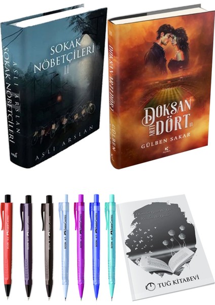 Doksan Artı Dört 2 Ciltli ve Sokak Nöbetçileri 2 Ciltli Aslı Arslan 2li Set + Hediyeli