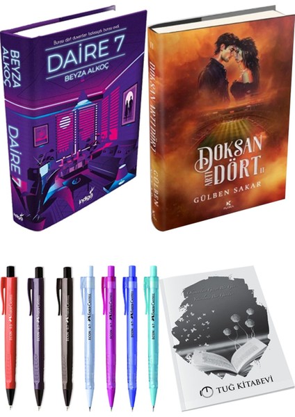 Doksan Artı Dört 2 Ciltli ve Daire 7 Ciltli Beyza Alkoç 2li Set + Hediyeli