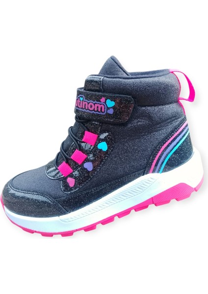 Kız Çocuk Yarım Bot Su Geçirmez Parlak Simli Cırt Cırtlı Termal Bot modelleri