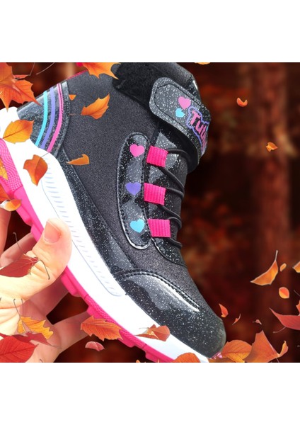 Kız Çocuk Yarım Bot Su Geçirmez Parlak Simli Cırt Cırtlı Termal Bot fırsatları