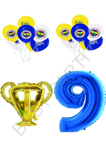 Fenerbahçe Sarı Lacivert Doğum Günü Konsepti Yaş 9