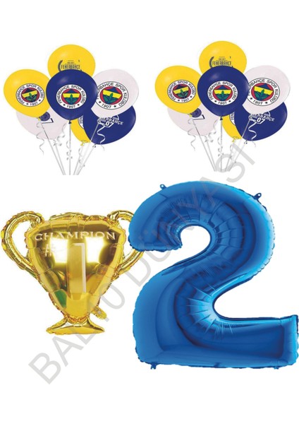 Fenerbahçe Sarı Lacivert Doğum Günü Konsepti Yaş 2