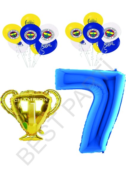 Fenerbahçe Sarı Lacivert Doğum Günü Konsepti Yaş 7