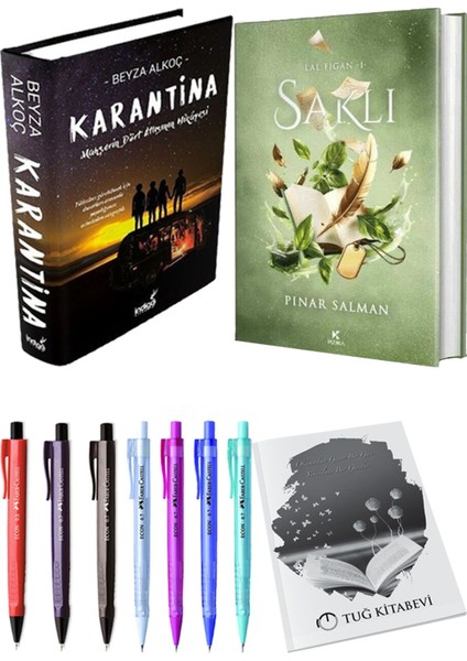 Saklı Ciltli ve Karantina 1 Ciltli Beyza Alkoç 2li Set + Hediyeli