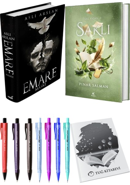 Saklı Ciltli ve Emare Maske Ciltli Aslı Arslan 2li Set + Hediyeli