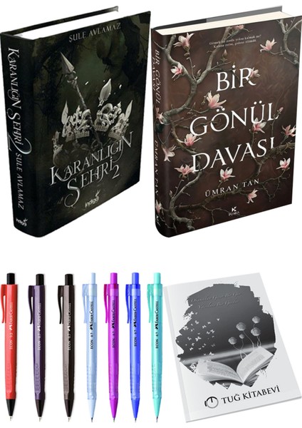Bir Gönül Davası Ciltli ve Karanlığın Şehri 2 Ciltli Şule Avlamaz 2li Set + Hediyeli