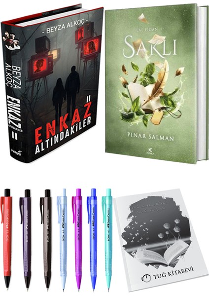 Saklı Ciltli ve Enkaz Altındakiler 2 Ciltli Beyza Alkoç 2li Set + Hediyeli