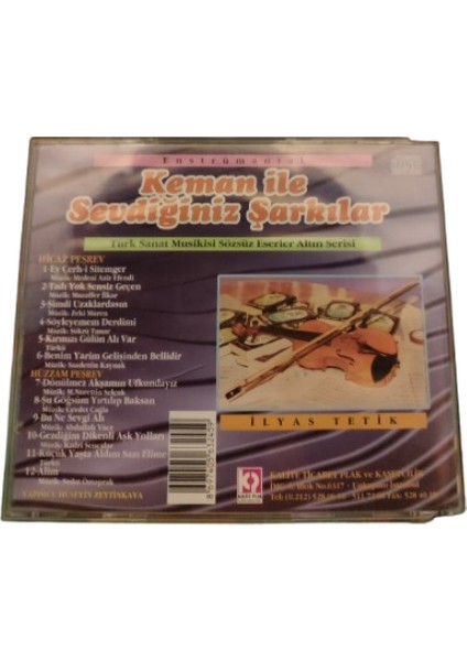 Ilyas Tetik Keman Ile Sevdiğiniz Şarkılar – CD