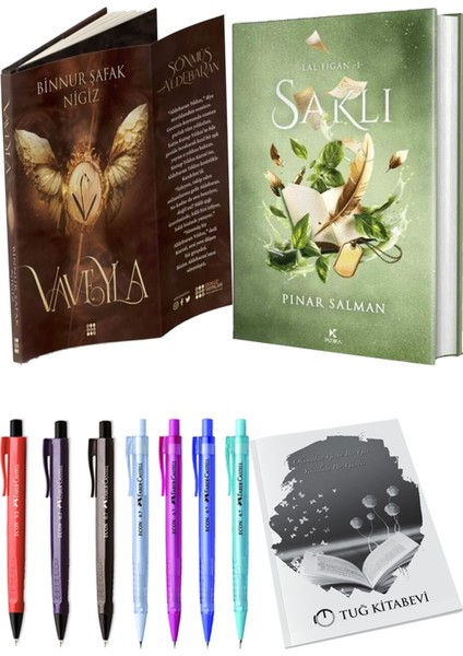 Saklı Ciltli ve Vaveyla 1 Sönmüş Ciltli Binnur Şafak Nigiz 2'li Set + Hediyeli