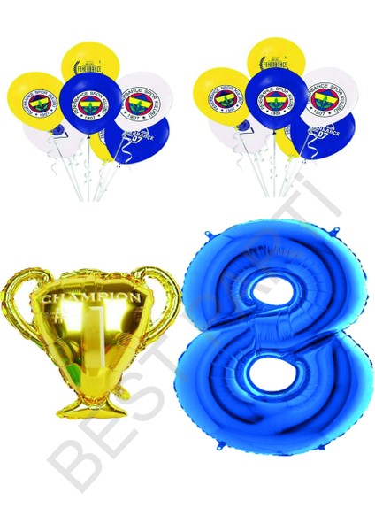 Fenerbahçe Sarı Lacivert Doğum Günü Konsepti Yaş 8