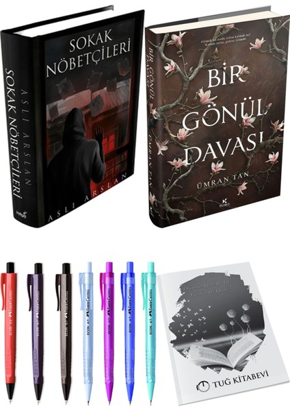 Bir Gönül Davası Ciltli ve Sokak Nöbetçileri 1 Ciltli Aslı Arslan 2li Set + Hediyeli