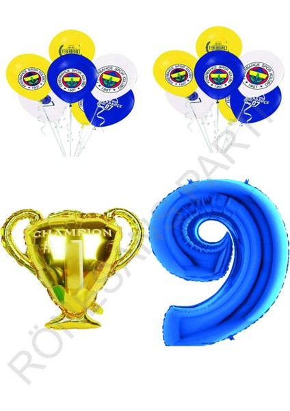 Fenerbahçe Sarı Lacivert Doğum Günü Konsepti Yaş 9