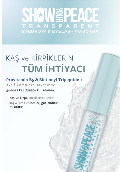 Transparent Eyebrow & Eyelash Mascara - Transparan Kaş ve Kirpik Maskarası 3 Adet