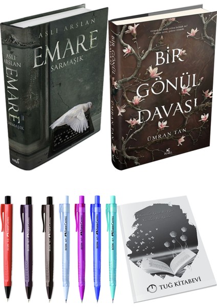 Bir Gönül Davası Ciltli ve Emare Sarmaşık Ciltli Aslı Arslan 2li Set + Hediyeli