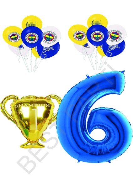Fenerbahçe Sarı Lacivert Doğum Günü Konsepti Yaş 6