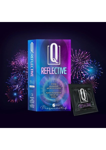Q Reflective 6'lı ve Tırtıklı Prezervatif