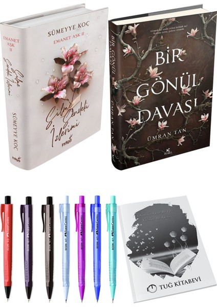 Bir Gönül Davası Ciltli ve Silme Sendeki Izlerimi Ciltli Sümeyye Koç 2li Set + Hediyeli