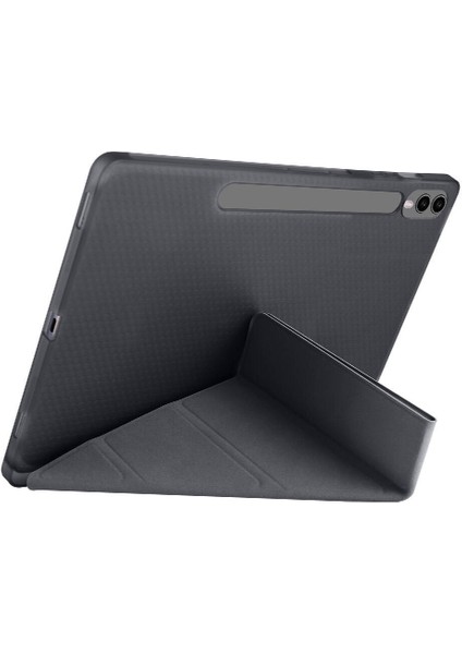 Samsung Galaxy Tab S10 Plus Kılıf Tri Folding Kalem Bölmeli Standlı Kılıf