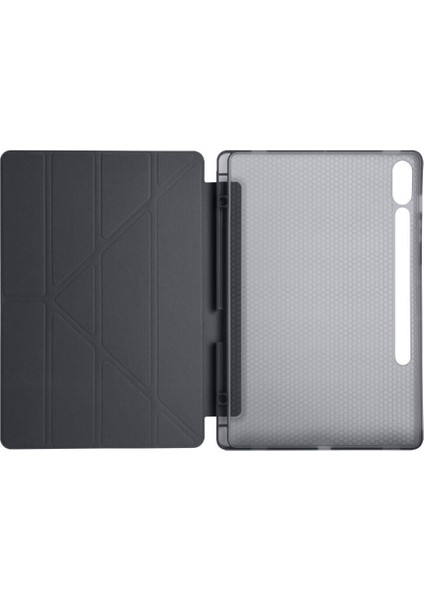 Samsung Galaxy Tab S10 Plus Kılıf Tri Folding Kalem Bölmeli Standlı Kılıf