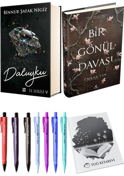 Bir Gönül Davası Ciltli ve Is Serisi 5 Daluyku Ciltli Binnur Şafak Nigiz 2'li Set + Hediyeli