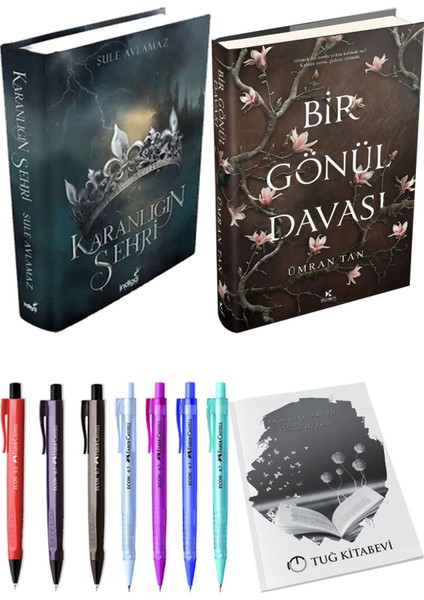 Bir Gönül Davası Ciltli ve Karanlığın Şehri 1 Ciltli Şule Avlamaz 2li Set + Hediyeli