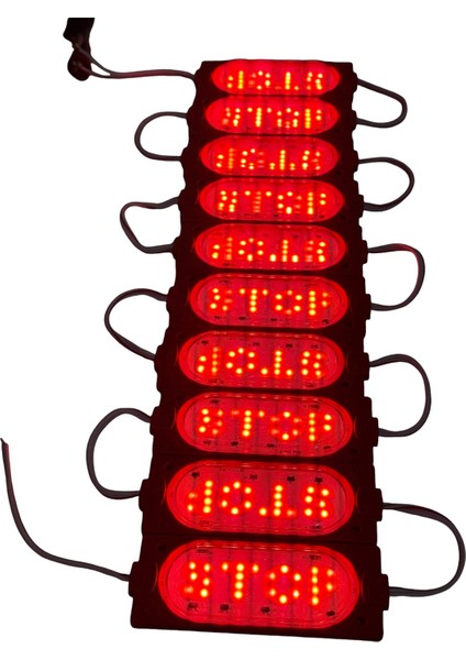 Vitrin Tezgah Mağza Ürün Gösteri Stop Kırmızı Akvaryum Mutfak Dolap Ayna Modül Cob LED Aydınlatma Işık 90 x 35 mm 6W Dc 12V fırsatları