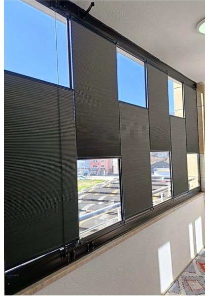 Karartma Gri Honeycomb Cam Balkon Plise Perde fiyatları