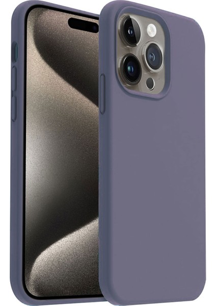 Apple iPhone 15 Pro Kılıf Lansman Premium Silinebilir Silikon