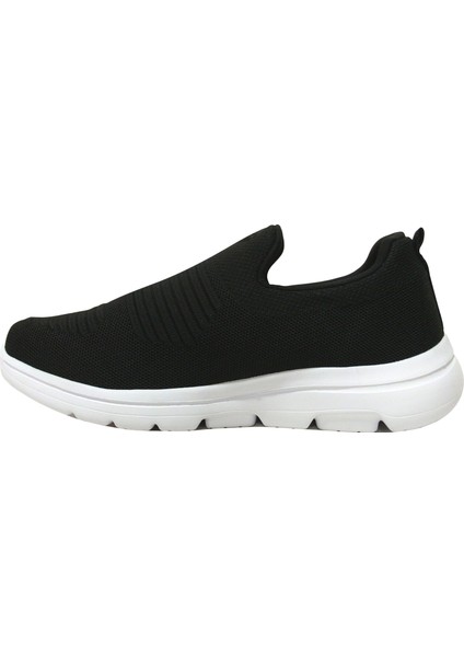 Siyah Beyaz Bağcıksız Aqua Sneakers Spor Ayakkabı modelleri