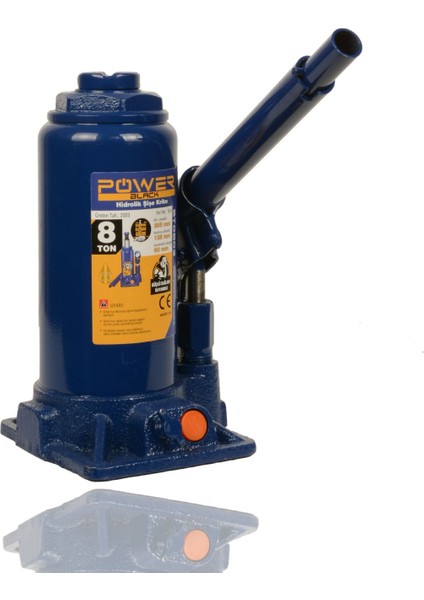 Germany Çelik Şase 8 Ton Hidrolik Araba Krikosu Şişe Kriko