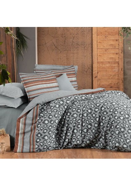 Sheri Flanel Çift Kişilik Gri Nevresim Takımı fiyatları