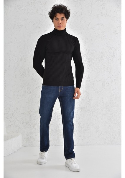 Fitilli Balıkçı Trender Erkek Kazak 6619 Siyah fiyatları