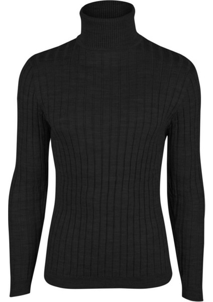 Fitilli Balıkçı Trender Erkek Kazak 6619 Siyah modelleri