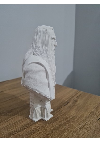 17 cm Saruman Figürü Yüzüklerin Efendisi Koleksiyon Parçası 2 Fırça ve Boyama Seti ile Birlikte