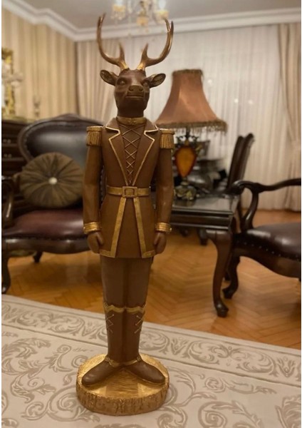 Geyik Büyük Boy Heykel (1metre 35CM),PARIS Koleksiyonu Süvari Geyik Biblo