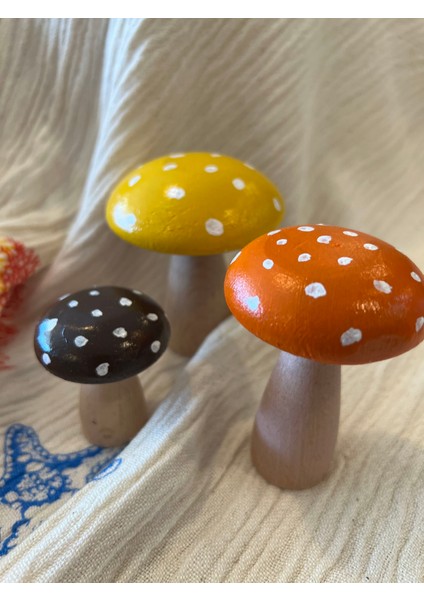 Dekoratif Mantar Biblo 3 lü set