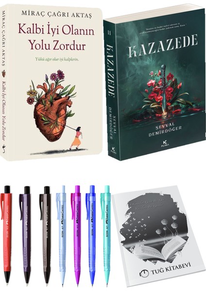 Kazazede 2 ve Kalbi İyi Olanın Yolu Zordur Miraç Çağrı Aktaş 2li Set + Hediyeli